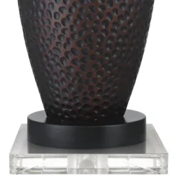 Franklin Iron Works Kaly Rustic Table Lamps With Square Risers 25" High Set Of 2 Oil Rubbed USB Charging Port Bronze Drum Shade For Living Room Desk -Home Improvement Store GUEST 5a998ad3 2578 4574 983c d495916aea4a