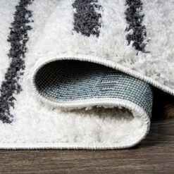 Petra Stripe Geometric Shag Area Rug - JONATHAN Y -Home Improvement Store GUEST 5b09eb4e 37e8 46fb a4ce d5e68d83765b