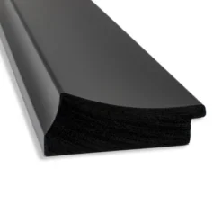 24" X 30" Non-Beveled Grand Black Wall Mirror - Amanti Art