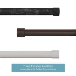 Hastings Home 1" X 48-84" Curtain Rod With Decorative End Cap Style Finials And Hardware For Home Décor In Bedroom & Kitchen - Black 9 Hastings Home 1" X 48-84" Curtain Rod With Decorative End Cap Style Finials And Hardware For Home Décor In Bedroom & Kitchen - Black -Home Improvement Store GUEST 5ddb3ded 242f 4fdb afdf 019c6ec67676