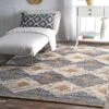 NuLOOM Hand Braided Marla Denim And Jute Diamonds Area Rug -Home Improvement Store GUEST 5f31295e a7d8 49f0 9664 4a5ca7d62a7a