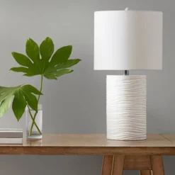 Crewe Textured Resin Table Lamp (Includes LED Light Bulb) White - 510 Design 13 Crewe Textured Resin Table Lamp (Includes LED Light Bulb) White - 510 Design -Home Improvement Store GUEST 5f379616 7ebe 42c9 b21e edb2f0fbaefc