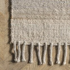 NuLOOM Geometric Stripes Wool Tassel Area Rug -Home Improvement Store GUEST 62f06913 e2a1 432c b33e c4b1c4bbabcf