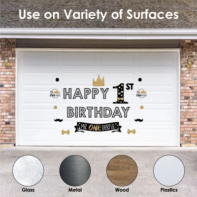 Big Dot Of Happiness 1st Birthday Little Mr. Onederful - Peel And Stick Boy First Birthday Party Decoration - Wall Decals Backdrop 3 Big Dot Of Happiness 1st Birthday Little Mr. Onederful - Peel And Stick Boy First Birthday Party Decoration - Wall Decals Backdrop