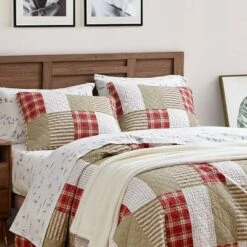 Eddie Bauer Camano Island Plaid Cotton Quilt Set - Red -Home Improvement Store GUEST 6669f0f6 27ab 4700 921f 7adb68eafe5b