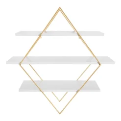 30.5" X 31.75" Daxton Wood And Metal Wall Shelf White - Kate & Laurel All Things Decor 9 30.5" X 31.75" Daxton Wood And Metal Wall Shelf White - Kate & Laurel All Things Decor -Home Improvement Store GUEST 66d3f7ed cee2 4187 84fa 00ed307c5398