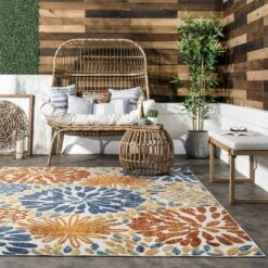 NuLOOM Monique Floral Indoor/Outdoor Area Rug -Home Improvement Store GUEST 6746585f 59cb 46b8 b46b 42a343cdcd11