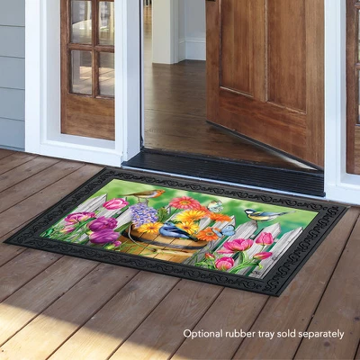 Birds And Blooms Spring Doormat Floral Indoor Outdoor 30" X 18" Briarwood Lane 4 Birds And Blooms Spring Doormat Floral Indoor Outdoor 30" X 18" Briarwood Lane - Image 2