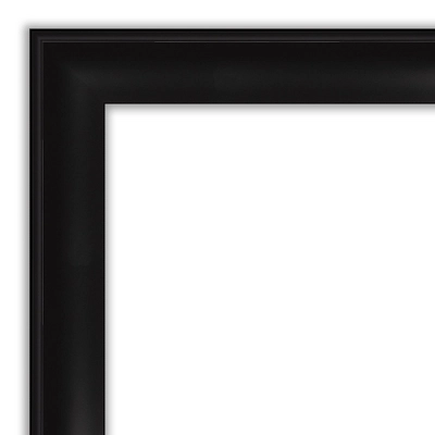 22" X 28" Non-Beveled Grand Black Narrow Wall Mirror - Amanti Art 4 22" X 28" Non-Beveled Grand Black Narrow Wall Mirror - Amanti Art - Image 2