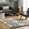 NuLOOM Celia Soft Shag Abstract Aztec Fringe Area Rug -Home Improvement Store GUEST 698b7019 b7cb 427a a6f1 5e7b6e383167