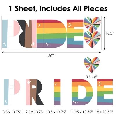 Big Dot Of Happiness So Many Ways To Be Human - Peel And Stick Pride Party Standard Banner Wall Decals - Pride 7 Big Dot Of Happiness So Many Ways To Be Human - Peel And Stick Pride Party Standard Banner Wall Decals - Pride - Image 5