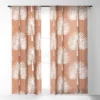 CoastL Studio Wide Palm Terra Cotta Single Panel Sheer Window Curtain - Deny Designs -Home Improvement Store GUEST 6a57b234 ec6b 4374 909d 31a0040eb542