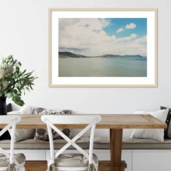 42" X 30" The Beautiful English Channel By Laura Evans Framed Wall Art Print Light Brown - Amanti Art -Home Improvement Store GUEST 6a834c33 c00d 4d45 a2a3 43b3875308c5