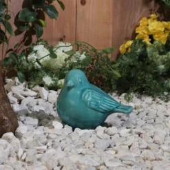 7" Ceramic Bird Outdoor Statue Sea Green - Sagebrook Home -Home Improvement Store GUEST 6af88115 f03e 42a1 bede 6fb2680822ee