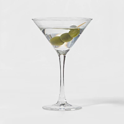 7.6oz 4pk Glass Modern Martini Glasses - Threshold™ 4 7.6oz 4pk Glass Modern Martini Glasses - Threshold™ - Image 2