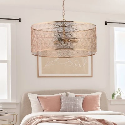 18.25" Roxsie Nickel Semi-Flush Mount Ceiling Fixture - River Of Goods 5 18.25" Roxsie Nickel Semi-Flush Mount Ceiling Fixture - River Of Goods - Image 4