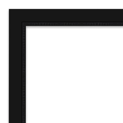 39" X 27" Non-Beveled Avon Black Wall Mirror - Amanti Art 4 39" X 27" Non-Beveled Avon Black Wall Mirror - Amanti Art - Image 2