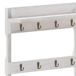 Merrick Lane Steeley Wooden Wall Mount Mug Rack Organizer With Upper Storage Shelf And Metal Hanging Hooks With No Assembly Required 20 Merrick Lane Steeley Wooden Wall Mount Mug Rack Organizer With Upper Storage Shelf And Metal Hanging Hooks With No Assembly Required -Home Improvement Store GUEST 6c12fc6d ac69 4a73 a6bc 17e7de058021