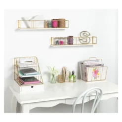 24" X 4" 2pc Decorative Wall Shelf - Kate & Laurel All Things Home