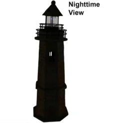 Sunnydaze Decor Sunnydaze Outdoor Backyard Garden Nautical Lighthouse Solar LED Pathlight Statue Figurine - 35" - Brick -Home Improvement Store GUEST 6ea89e76 536d 4205 8cd1 d66c746b2272