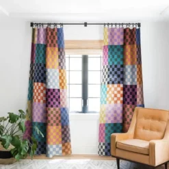 Schatzi Brown Alice Check Multi 84" X 50" Single Panel Blackout Window Curtain - Deny Designs 9 Schatzi Brown Alice Check Multi 84" X 50" Single Panel Blackout Window Curtain - Deny Designs -Home Improvement Store GUEST 6f3b7a33 dec8 48cb a0dd 75c35dce19a7