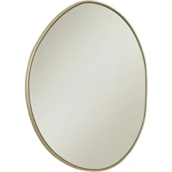 Possini Euro Design Rorschach Uneven Round Vanity Wall Mirror Modern Champagne Frame 30" Wide For Bathroom Bedroom Living Room Office Entryway House 12 Possini Euro Design Rorschach Uneven Round Vanity Wall Mirror Modern Champagne Frame 30" Wide For Bathroom Bedroom Living Room Office Entryway House -Home Improvement Store GUEST 6f4b091e d286 469e b1e9 f79582688f46