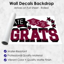 Big Dot Of Happiness Maroon Graduation Party Photo Backdrop - Wall Decals -Home Improvement Store GUEST 707e0cb3 2d3e 4e07 b5a2 ce9f3fb85f0b
