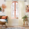 1pc 50"x84" Sheer Zig Zag Macrame Curtain Panel Cream - Opalhouse™ Designed With Jungalow™ -Home Improvement Store GUEST 712f1311 7264 4d02 ada6 b2d66663db9d