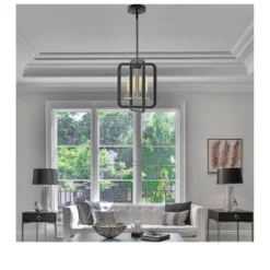 Defong 4-Light Black Pendant Lighting Fixture -Home Improvement Store GUEST 71cde7a9 936f 484f b550 ff62071c244b