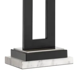 360 Lighting Neil Modern Table Lamp With White Marble Riser 26" High Two Tone USB Charging Port Rectangular Shade Bedroom For Bedroom Living Room Desk -Home Improvement Store GUEST 74c21db2 df27 43f4 a5c3 8a4b90c43505