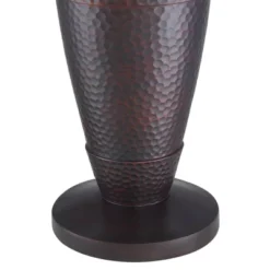 Regency Hill Fallon Rustic Industrial Floor Lamp With Tray Table 66" Tall Bronze Hammered USB And Outlet Oatmeal Shade For Living Room Bedroom Office -Home Improvement Store GUEST 74e5a827 1fb9 477e a338 28e81afdc726