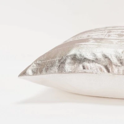 14"x26" Oversized Abstract Polyester Filled Lumbar Throw Pillow - Rizzy Home 5 14"x26" Oversized Abstract Polyester Filled Lumbar Throw Pillow - Rizzy Home - Image 3