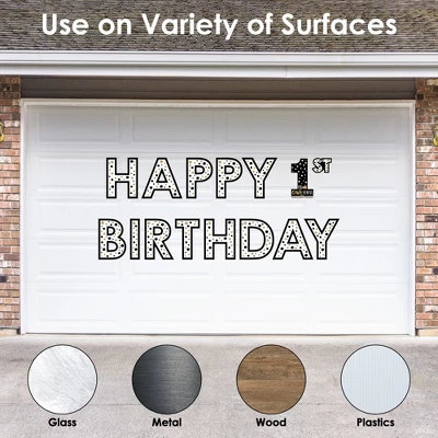 Big Dot Of Happiness 1st Birthday Little Mr. Onederful - Peel And Stick Boy First Birthday Party Large Banner Wall Decals - Happy Birthday 4 Big Dot Of Happiness 1st Birthday Little Mr. Onederful - Peel And Stick Boy First Birthday Party Large Banner Wall Decals - Happy Birthday - Image 2