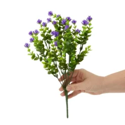 Bright Creations 6 Bundles Purple Artificial Flowers With 2 Cone Vases, Faux Fake Plant For Cemetery, Outdoor Decor (8.6 X 13 In) -Home Improvement Store GUEST 797c5874 32a6 4172 96c2 5d709c850cea