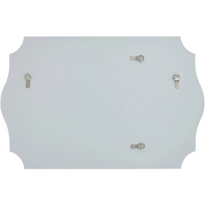 Noble Park Arch Rectangular Vanity Wall Mirror Modern Beveled Edge Shiny Silver Leaf Frame 26" Wide For Bathroom Bedroom Living Family Room Home House 10 Noble Park Arch Rectangular Vanity Wall Mirror Modern Beveled Edge Shiny Silver Leaf Frame 26" Wide For Bathroom Bedroom Living Family Room Home House - Image 8