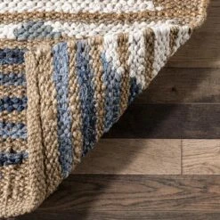 NuLOOM Hand Braided Marla Denim And Jute Diamonds Area Rug -Home Improvement Store GUEST 7d495ed7 9a3a 48d4 b8d1 3b426582c772