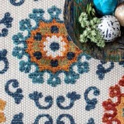 NuLOOM Indoor/Outdoor Transitional Aurora Patio Area Rug -Home Improvement Store GUEST 7d7595ba 8c06 4434 b1dd d964de1028a1