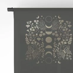 Emanuela Carratoni Spring Moon Phases Single Panel Sheer Window Curtain - Deny Designs -Home Improvement Store GUEST 7dd5913e 8495 47de 8789 e07c552fd67f