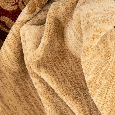 Well Woven Plain Border Damask Warms Brush Effect Soft Area Rug 3 Well Woven Plain Border Damask Warms Brush Effect Soft Area Rug