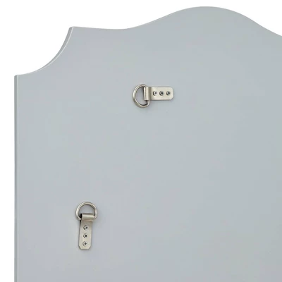 Noble Park Arch Rectangular Vanity Wall Mirror Modern Beveled Edge Shiny Silver Leaf Frame 26" Wide For Bathroom Bedroom Living Family Room Home House 5 Noble Park Arch Rectangular Vanity Wall Mirror Modern Beveled Edge Shiny Silver Leaf Frame 26" Wide For Bathroom Bedroom Living Family Room Home House - Image 3