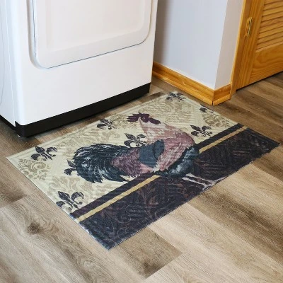 Sunnydaze Decor Sunnydaze Indoor Rubber And Polyester Decorative Kitchen Laundry Room Floor Mat Rug - 23" X 35" - Brown Rooster 3 Sunnydaze Decor Sunnydaze Indoor Rubber And Polyester Decorative Kitchen Laundry Room Floor Mat Rug - 23" X 35" - Brown Rooster