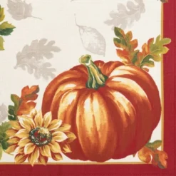 Swaying Leaves Bordered Fall Placemat, Set Of 4 - 13" X 19" - Red/White - Elrene Home Fashions -Home Improvement Store GUEST 850200e4 85d1 4c8a bf5b 15d50254d343