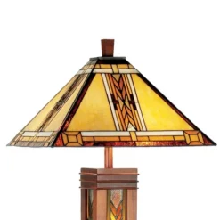 Robert Louis Tiffany Mission Floor Lamp With Nightlight 62.5" Tall Walnut Wood Column Stained Glass Shade For Living Room Reading Bedroom 11 Robert Louis Tiffany Mission Floor Lamp With Nightlight 62.5" Tall Walnut Wood Column Stained Glass Shade For Living Room Reading Bedroom -Home Improvement Store GUEST 8576509c 02fb 4b9b 9354 3750353f11f6