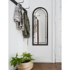 20" X 48" Audubon Arch Wall Mirror Black - Kate & Laurel All Things Decor -Home Improvement Store GUEST 85e6a383 2009 48fa 8b9d 1e91b74c545b