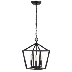 10" 3-Light Ojai Iron Classic Modern Lantern LED Pendant - JONATHAN Y -Home Improvement Store GUEST 89230416 a01d 48ef a35a 470aee8f473e