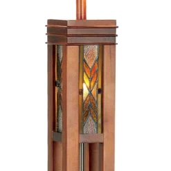 Robert Louis Tiffany Mission Floor Lamp With Nightlight 62.5" Tall Walnut Wood Column Stained Glass Shade For Living Room Reading Bedroom 12 Robert Louis Tiffany Mission Floor Lamp With Nightlight 62.5" Tall Walnut Wood Column Stained Glass Shade For Living Room Reading Bedroom -Home Improvement Store GUEST 8a89eb73 3c36 4830 bc68 0d6923c88f8a