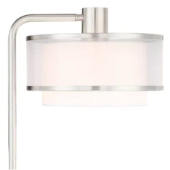 Possini Euro Design Modern Floor Lamps 60" Tall Set Of 2 With Tray Table USB Port Nickel Silver Organza White Linen Shades For Living Room 13 Possini Euro Design Modern Floor Lamps 60" Tall Set Of 2 With Tray Table USB Port Nickel Silver Organza White Linen Shades For Living Room -Home Improvement Store GUEST 8e95807b 5ffd 488c 8657 a5d1449d428e