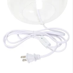 Glass Raindrop Table Lamp With Fabric Shade White - Simple Designs -Home Improvement Store GUEST 90a7077e ac6f 4193 83c8 7756aef58109