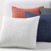 Mills Waffle Navy Square Pillow - Levtex Home 1 Mills Waffle Navy Square Pillow - Levtex Home -Home Improvement Store GUEST 9243c4f8 a8dd 49aa 9a0b 9420987b4956