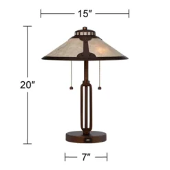 Franklin Iron Works Samuel Industrial Desk Lamp 20" High Rubbed Bronze With USB Charging Port Natural Mica Shade For Bedroom Living Room Bedside Desk 17 Franklin Iron Works Samuel Industrial Desk Lamp 20" High Rubbed Bronze With USB Charging Port Natural Mica Shade For Bedroom Living Room Bedside Desk -Home Improvement Store GUEST 927ea892 13f7 4263 9b9a 603311417e0c